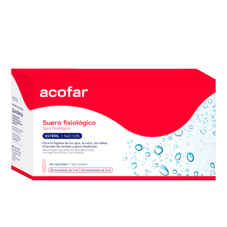 SUERO FISIOLOGICO ESTERIL ACOFAR 30 MONODOSIS 5 ml