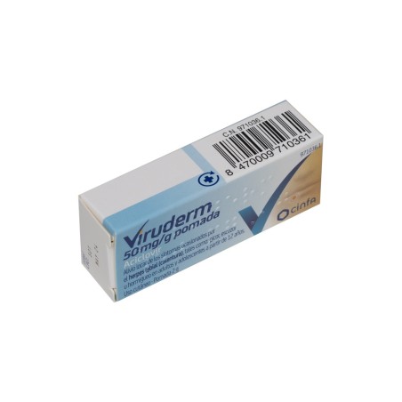 VIRUDERM 50 MG/G POMADA 1 TUBO 2 G