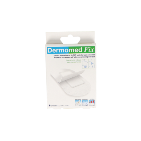 DERMOMED FIX APOSITO ESTERIL AUTOADHESIVO 6 UNIDADES 7,5 cm x 5 cm