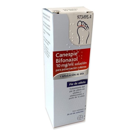 CANESPIE BIFONAZOL 10 mg/ml SOLUCION PARA PULVERIZACION CUTANEA 1 FRASCO 30 ml
