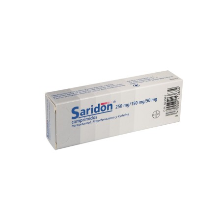 SARIDON 250 mg/150 mg/50 mg 20 COMPRIMIDOS