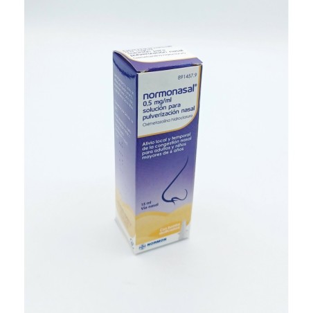 NORMONASAL 0,5 mg/ml SOLUCION PARA PULVERIZACION NASAL 1 FRASCO 15 ml
