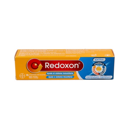 REDOXON EXTRA DEFENSAS VITAMINA C + ZINC 15 COMPRIMIDOS EFERVESCENTES SABOR NARANJA