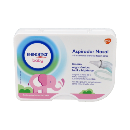 RHINOMER BABY ASPIRADOR NASAL 1 UNIDAD + 2 RECAMBIOS