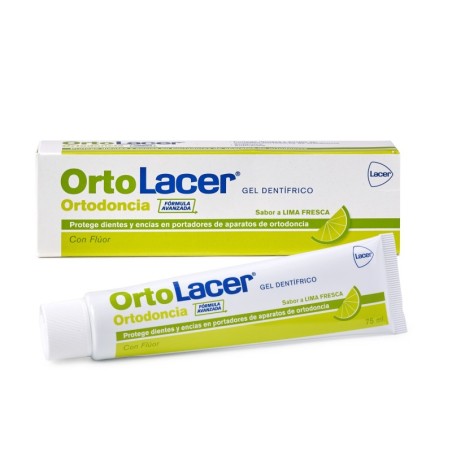 ORTOLACER ORTODONCIA GEL DENTIFRICO 1 ENVASE 75 ml SABOR LIMA FRESCA