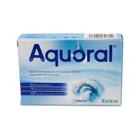 AQUORAL GOTAS OFTALMICAS LUBRICANTES ESTERILES 20 MONODOSIS 0,5 ml