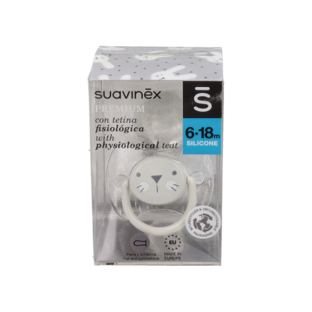 CHUPETE SILICONA FISIOLOGICO SUAVINEX PREMIUM 4 - 18 MESES 1 UNIDAD