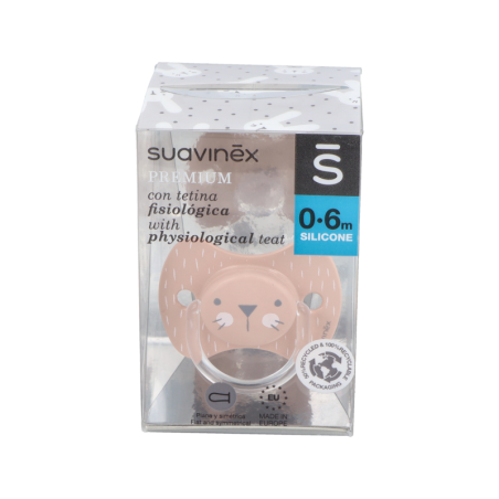 CHUPETE SILICONA FISIOLOGICO SUAVINEX PREMIUM 0 - 4 MESES 1 UNIDAD
