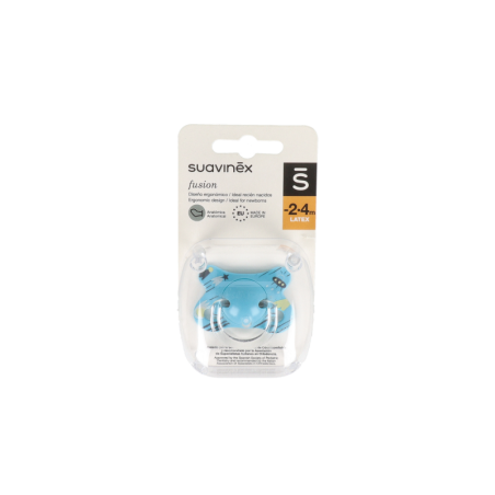 CHUPETE LATEX ANATOMICO SUAVINEX FUSION -2 - 4 MESES 1 UNIDAD
