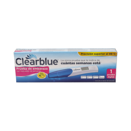 TEST DE EMBARAZO DIGITAL CON INDICADOR DE SEMANAS CLEARBLUE 1 UNIDAD