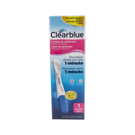 TEST DE EMBARAZO DETECCION RAPIDA CLEARBLUE 1 UNIDAD