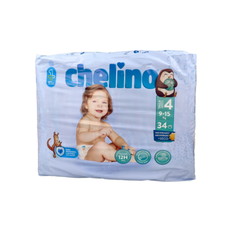 PAÑAL INFANTIL CHELINO TALLA 4 9 - 15 kg 36 PAÑALES