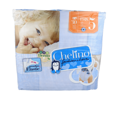 PAÑAL INFANTIL CHELINO TALLA 5 13 - 18 kg 30 PAÑALES
