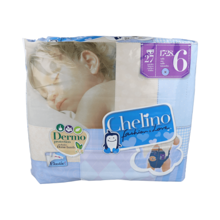 PAÑAL INFANTIL CHELINO TALLA 6 17 - 28 kg 27 PAÑALES