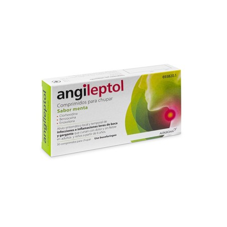 ANGILEPTOL 30 COMPRIMIDOS PARA CHUPAR (SABOR MENTA)