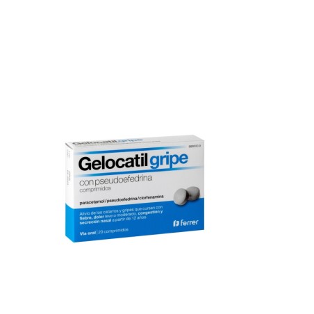 GELOCATIL GRIPE CON PSEUDOEFEDRINA 20 COMPRIMIDOS