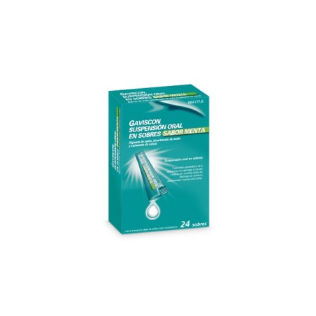 GAVISCON 24 SOBRES SUSPENSION ORAL MENTA 10 ML