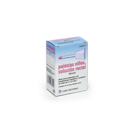 PAIDOLAX NIÑOS 3,28 ml SOLUCION RECTAL 4 ENEMAS 4 ml