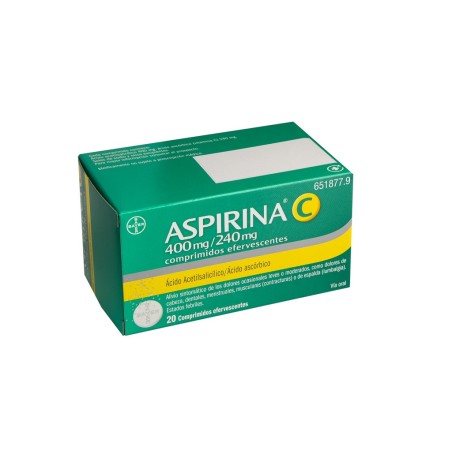 ASPIRINA C 400 mg/240 mg 10 COMPRIMIDOS EFERVESCENTES