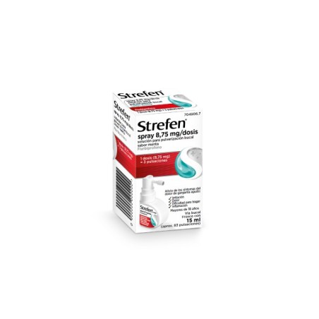 STREFEN SPRAY 8,75 mg/DOSIS SOLUCION PARA PULVERIZACION BUCAL 1 FRASCO 15 ml (SABOR MENTA)