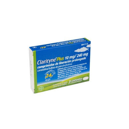 CLARITYNE PLUS 10 mg/240 mg 7 COMPRIMIDOS LIBERACION PROLONGADA