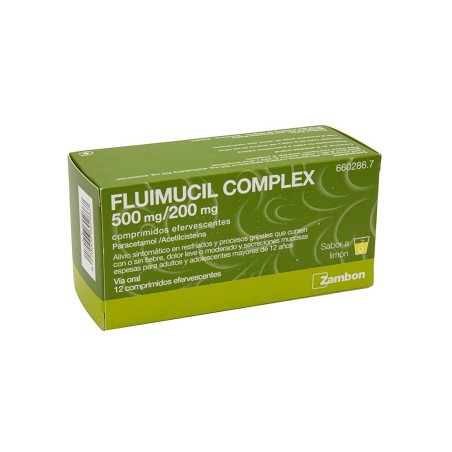 FLUIMUCIL COMPLEX 500 mg/200 mg 12 COMPRIMIDOS EFERVESCENTES