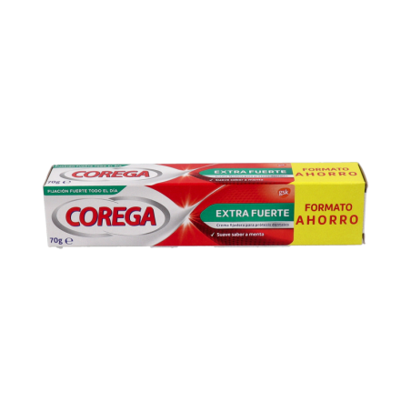 COREGA CREMA EXTRA FUERTE ADHESIVO PROTESIS DENTAL 1 TUBO 75 ml SABOR MENTA
