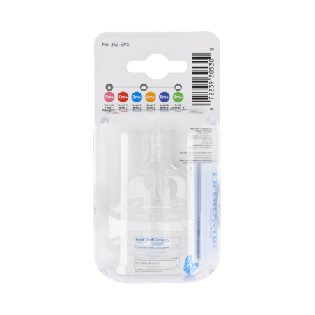 TETINA SILICONA BOCA ANCHA CEREALES OPTIONS+ DR BROWN´S NATURAL FLOW 2 UNIDADES