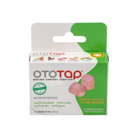 TAPONES OIDOS SILICONA OTOTAP 6 UNIDADES