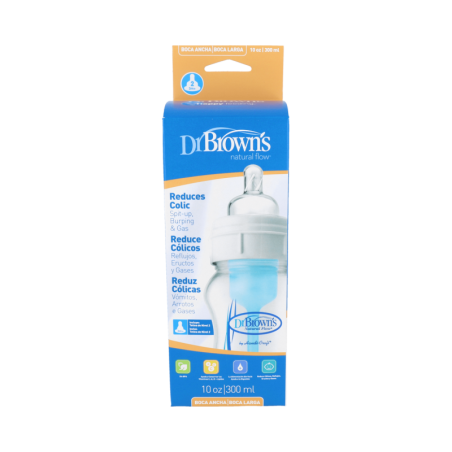 BIBERON BA CON TETINA DE NIVEL 2 DR BROWN´S OPTIONS+ NATURAL FLOW 300 ML