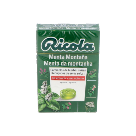 RICOLA CARAMELOS SIN AZUCAR 1 ENVASE 50 g SABOR MENTA MONTAÑA