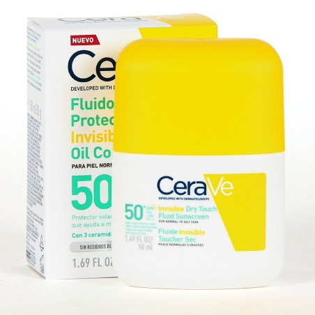 CERAVE FLUIDO PROTECCION SOLAR OIL CONTROL INVISIBLE 50+ SPF