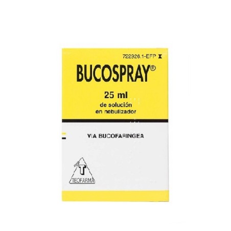 BUCOSPRAY 15 mg/ml + 0,5 mg/ml SOLUCION PARA PULVERIZACION BUCAL 1 FRASCO 25 ml