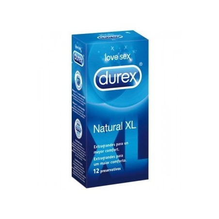 DUREX NATURAL XL PRESERVATIVOS 12 UNIDADES