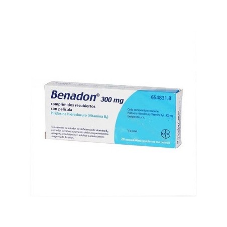 BENADON 300 mg 20 COMPRIMIDOS RECUBIERTOS