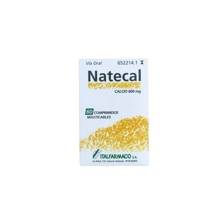 NATECAL 1500 MG (600 MG CA) 60 COMPRIMIDOS MASTICABLES