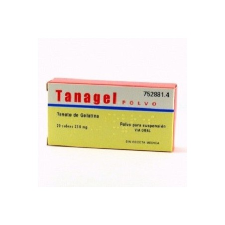 TANAGEL 250 mg 20 SOBRES POLVO PARA SUSPENSION ORAL
