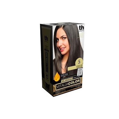 TH PHARMA VITALIA SIN AMONIACO COLORACION CAPILAR PERMANENTE COLOR 5 CASTAÑO CLARO