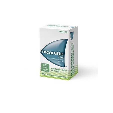 NICORETTE 2 mg 105 CHICLES MEDICAMENTOSOS