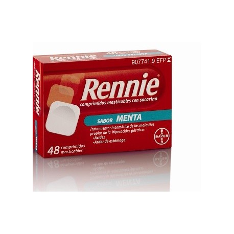 RENNIE 680 mg/80 mg 48 COMPRIMIDOS MASTICABLES (CON SACARINA)