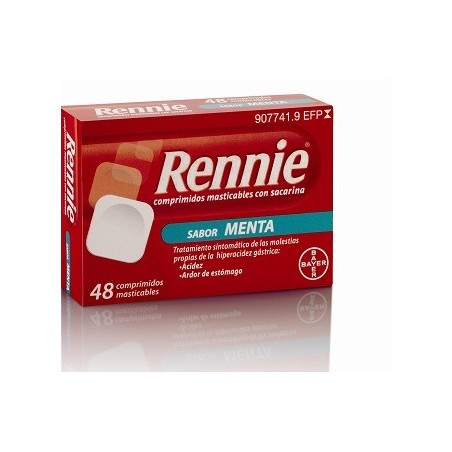 RENNIE 680 mg/80 mg 48 COMPRIMIDOS MASTICABLES (CON SACARINA)