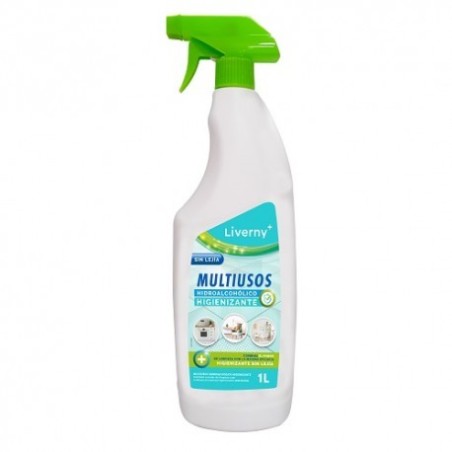 MULTIUSOS HIGIENIZANTE HIDROALCOHOLICO LIVERNY+ 1 L