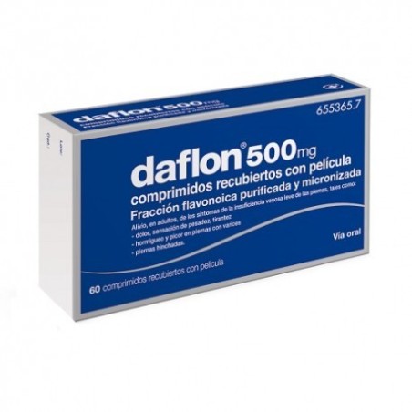 DAFLON 500 MG 60 COMPRIMIDOS RECUBIERTOS