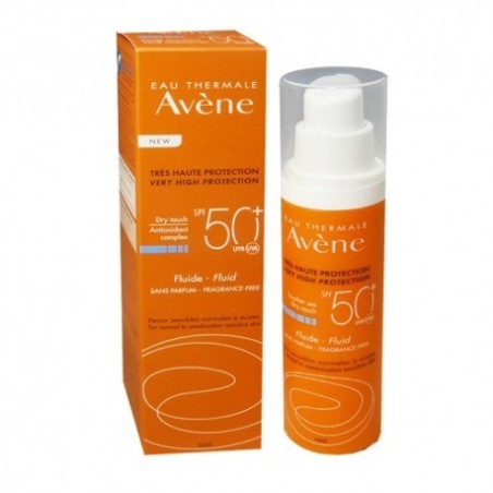 AVENE SPF 50+ FLUIDO MUY ALTA PROTECCION SIN PERFUME 1 ENVASE 50 ml