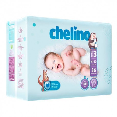 PAÑAL INFANTIL CHELINO TALLA 3 4 - 10 kg 36 PAÑALES