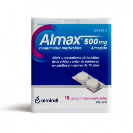 ALMAX 500 MG 18 COMPRIMIDOS MASTICABLES