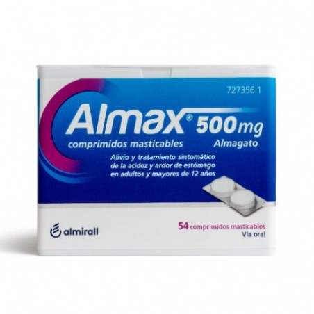 ALMAX 500 MG 54 COMPRIMIDOS MASTICABLES