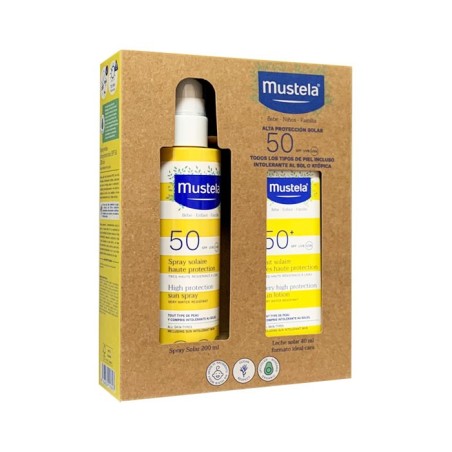 MUSTELA SPRAY SOLAR 200 ML +LECHE SOLAR 50+ 40 ML