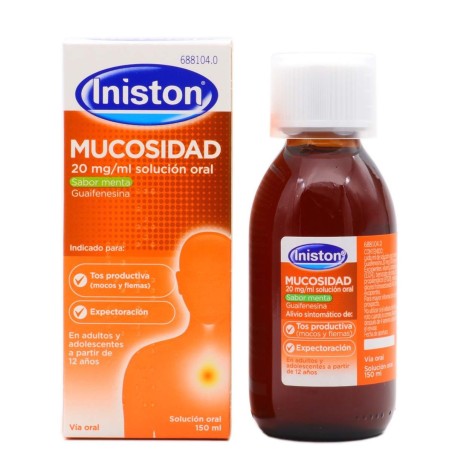 INISTON MUCOSIDAD 20 mg/ml SOLUCION ORAL 1 FRASCO 150 ml (SABOR MENTA)