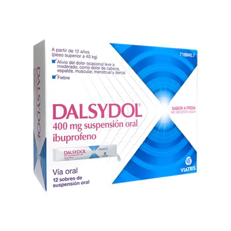 DALSYDOL 400 MG 12 SOBRES SUSPENSION ORAL 10 ML